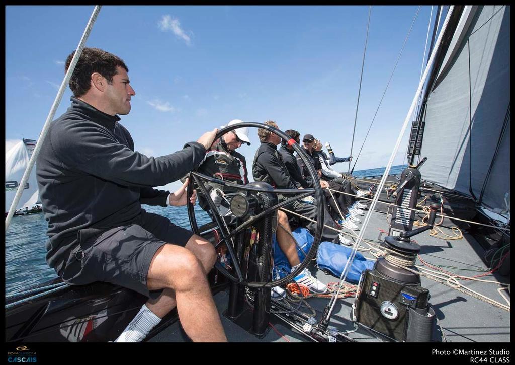 John Bassadone at the helm of Peninsula © RC44 Class/MartinezStudio.es