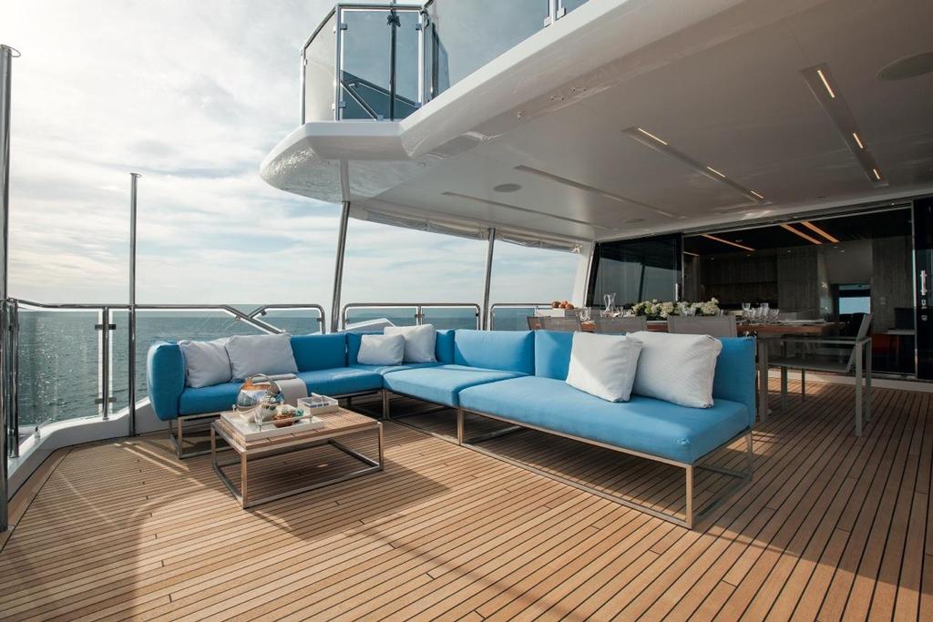 Sun deck My Paradis photo copyright Benetti Yachts www.benettiyachts.it taken at  and featuring the  class