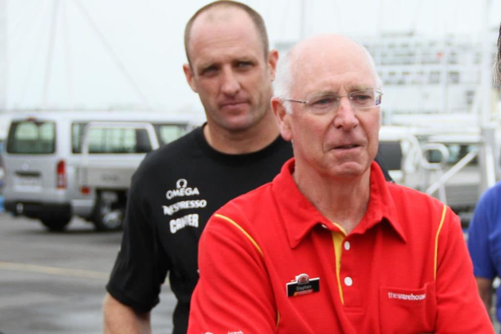 Sir Stephen Tindall, at an ETNZ launch in February 2013 photo copyright onEdition http://www.onEdition.com taken at  and featuring the  class