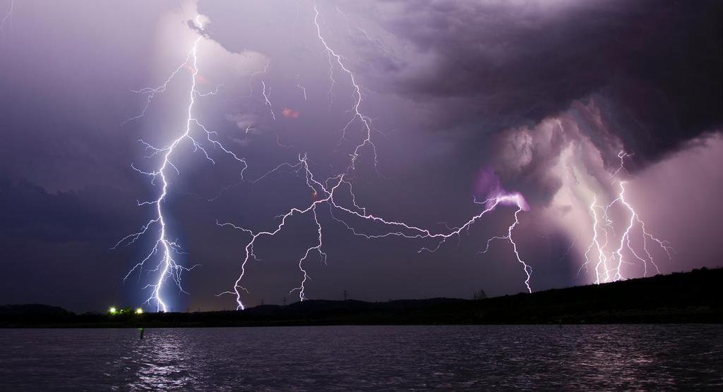 lightning strike over the Mississippi - the worst storms I've ever seen photo copyright  SW taken at  and featuring the  class