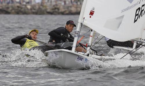 Robert Scheidt in front of Philipp Buhl - Kieler Woche 2014 © OK Press Kieler Woche