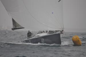 Queensland IRC Championship 2014. Black Jack Too powers down the course in squally conditions. photo copyright Tracey Johnstone taken at  and featuring the  class