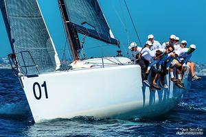 Skipper Michael Shlens and his all-amateur crew on Blade 2 won Race 5 on Thursday. - Farr 40 California Cup photo copyright Sara Proctor http://www.sailfastphotography.com taken at  and featuring the  class
