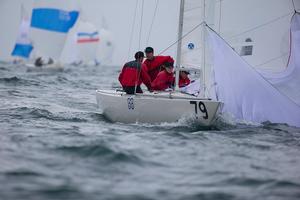 2014 Etchells Worlds, NYYC
Newport, RI
6_26_14 photo copyright Sharon Green/New York Yacht Club taken at  and featuring the  class