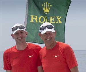 Father and son duo, Dick and Ryan DeVos, sailed VOLPE in the Melges 32 Class.  - 160th New York Yacht Club Annual Regatta 2014 photo copyright  Rolex/Daniel Forster http://www.regattanews.com taken at  and featuring the  class