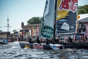 RedBull Extreme Sailing Team in action during Act 4 of the 2014 Extreme Sailing Series™. - Extreme Sailing Series Act 4 2014 photo copyright Lloyd Images taken at  and featuring the  class