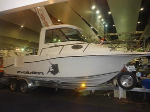 Evolution Boats newest offering - Explore Australia Expo photo copyright Explore Australia Expo taken at  and featuring the  class
