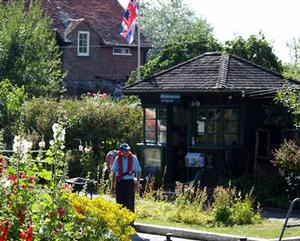 ``Friendly lockmaster coming out to help us``      - A Beer Bummel on the Thames River photo copyright The Galley Guys taken at  and featuring the  class