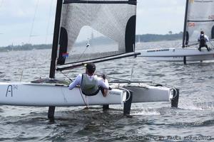  Day 2, A-class Catamarans European Championship, Bordeaux, France photo copyright Paula Kopylowicz / Exploder.info http://www.exploder.info taken at  and featuring the  class