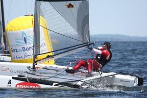 Day 2, A-class Catamarans European Championship, Bordeaux, France photo copyright Paula Kopylowicz / Exploder.info http://www.exploder.info taken at  and featuring the  class