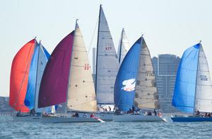Day three fleet. - Australian Women’s Keelboat Regatta 2014 photo copyright  Steb Fisher taken at  and featuring the  class