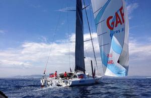 GAES Centros Auditivos - 2014 IMOCA Ocean Masters New York to Barcelona Race photo copyright GAES Centros Auditivos Team http://www.deecaffari.com taken at  and featuring the  class