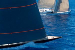 FIREFLY, Claasen Shipyards, Hoek Design, 35m; FAREWELL, Southern Wind Shipyard, Bruce Farr/Nauta Yacht, 30.2m - 2014 Loro Piana Superyacht Regatta, day 1 photo copyright Carlo Borlenghi / www.carloborlenghi.com taken at  and featuring the  class
