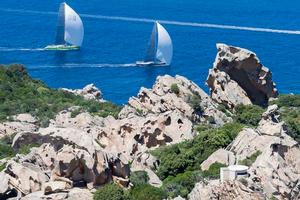 INOUI, Vitters Shipyard, Philippe Briand, 33m WINDFALL, Southern Wind Shipyard, Reichel/Pugh, 28.64m - 2014 Loro Piana Superyacht Regatta, day 1 photo copyright Carlo Borlenghi / www.carloborlenghi.com taken at  and featuring the  class