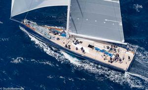 MAGIC CARPET CUBED, Wally Cento, Reichel Pugh, 30.5m - Loro Piana Superyacht Regatta 2014 day 3 photo copyright Carlo Borlenghi http://www.carloborlenghi.com taken at  and featuring the  class