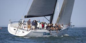 Venim and her crew making their way around the island for the JP Morgan Asset Management Round the Island Race 2014. - JP Morgan Asset Management Round the Island Race 2013-14 photo copyright onEdition http://www.onEdition.com taken at  and featuring the  class