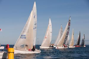 Race six start. - Australian Women’s Keelboat Regatta 2014 photo copyright  Steb Fisher taken at  and featuring the  class