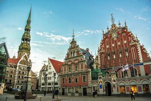 Sail Estonia - street scene in Riga photo copyright  SW taken at  and featuring the  class