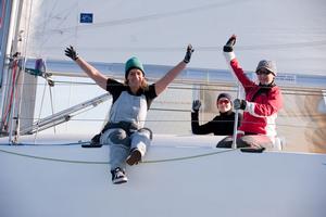 The Matrix crew. - Australian Women’s Keelboat Regatta 2014 photo copyright  Steb Fisher taken at  and featuring the  class