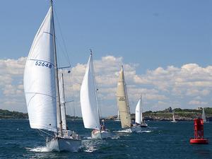 Whisper heads out of Newport in the Cruiser Division start. In 2012 there were 166 boats in 17 classes and 6 divisions. In 2014 there are 165 boats in 5 divisions with classes yet to be split. There are no entries in the Open Devision photo copyright Talbot Wilson taken at  and featuring the  class