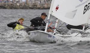 Robert Scheidt in front of Philipp Buhl. - Kieler Woche 2014 photo copyright OK Press Kieler Woche taken at  and featuring the  class