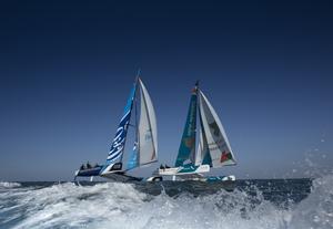  The Extreme Sailing Series 2014. Act 2. Muscat. The Wave, Muscat and Oman Air. - Extreme Sailing Series 2014 photo copyright Lloyd Images taken at  and featuring the  class