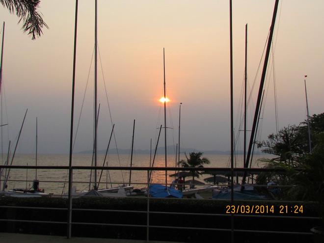 Evening calm after racing - Pattaya, venue for the 2014 Fireball Worlds. - Fireball Worlds, Thailand. &copy; Fireball International Pattaya Fireball Worlds