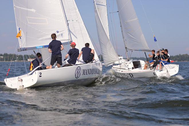 2014 ISAF Youth Match Race World Championship - Pre start © Erik Lahteenmaki / Sailpix.fi http://www.sailpix.fi