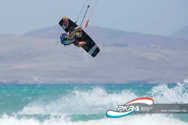 Fuerteventura Kiteboarding PKRA Grand Slam 2014, Day 3 ©  Toby Bromwich / PKRA http://prokitetour.com/