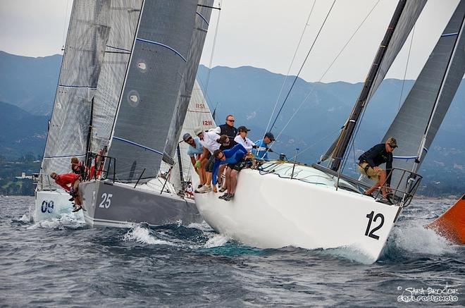 Kevin McNeill steered Nightshift to Boat of the Day honors on Saturday.  - Farr 40 West Coast Championship  © Sara Proctor http://www.sailfastphotography.com