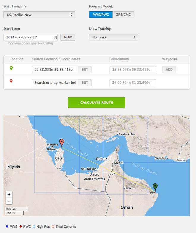 1. Initial-settings - set your start point (green marker) and your end of trip marker (brown marker). Set the correct time or use 