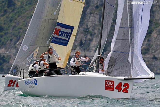 BluMoon SUI-825 with Flavio Favini in helm  - Audi Tron European Sailing Series Melges 24 ©  Pierrick Contin http://www.pierrickcontin.fr/