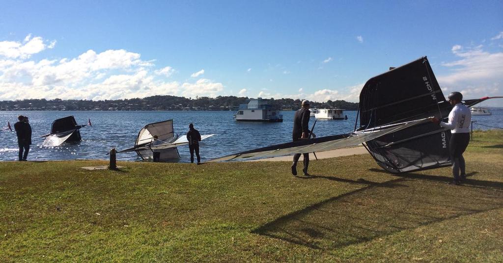 Photo by Mike Herbener - Oracle Team USA- foiling camp Wangi SC © Oracle Team USA media