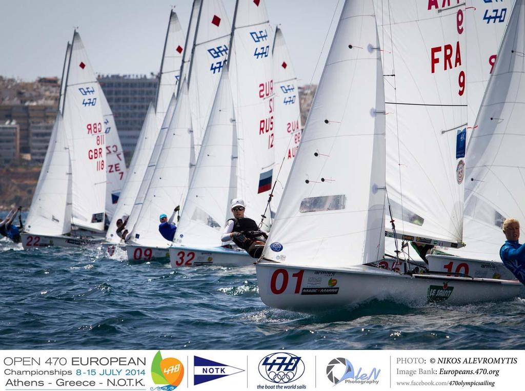 470 Women Race Start - 2014 470 European Championship photo copyright Nikos Alevromytis / Alen Photography http://www.alen.gr taken at  and featuring the  class