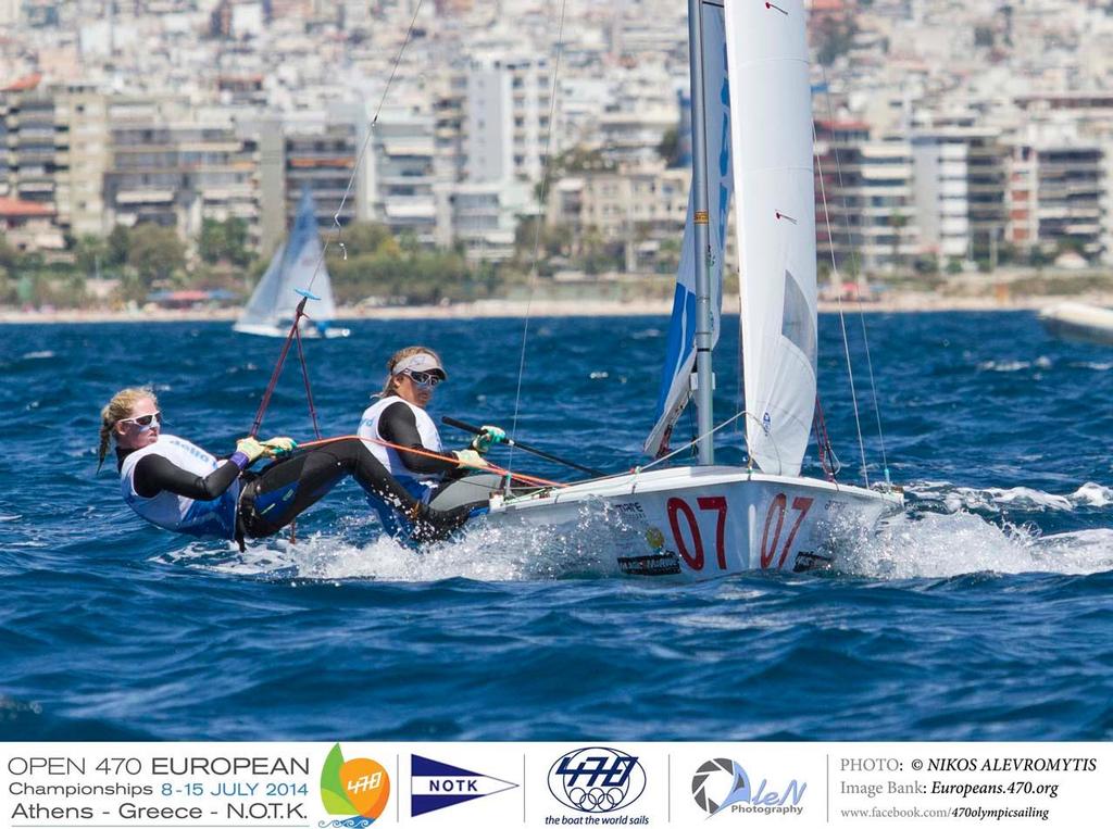 Afrodite Kyranakou and Anneloes Van Veen (NED-216) - 2014 470 European Championship photo copyright Nikos Alevromytis / Alen Photography http://www.alen.gr taken at  and featuring the  class