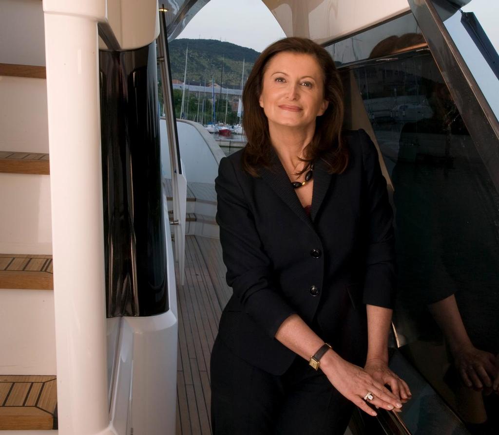 Carla Demaria, CEO of Monte Carlo Yachts and on the Board of Beneteau. photo copyright METS www.metstrade.com taken at  and featuring the  class