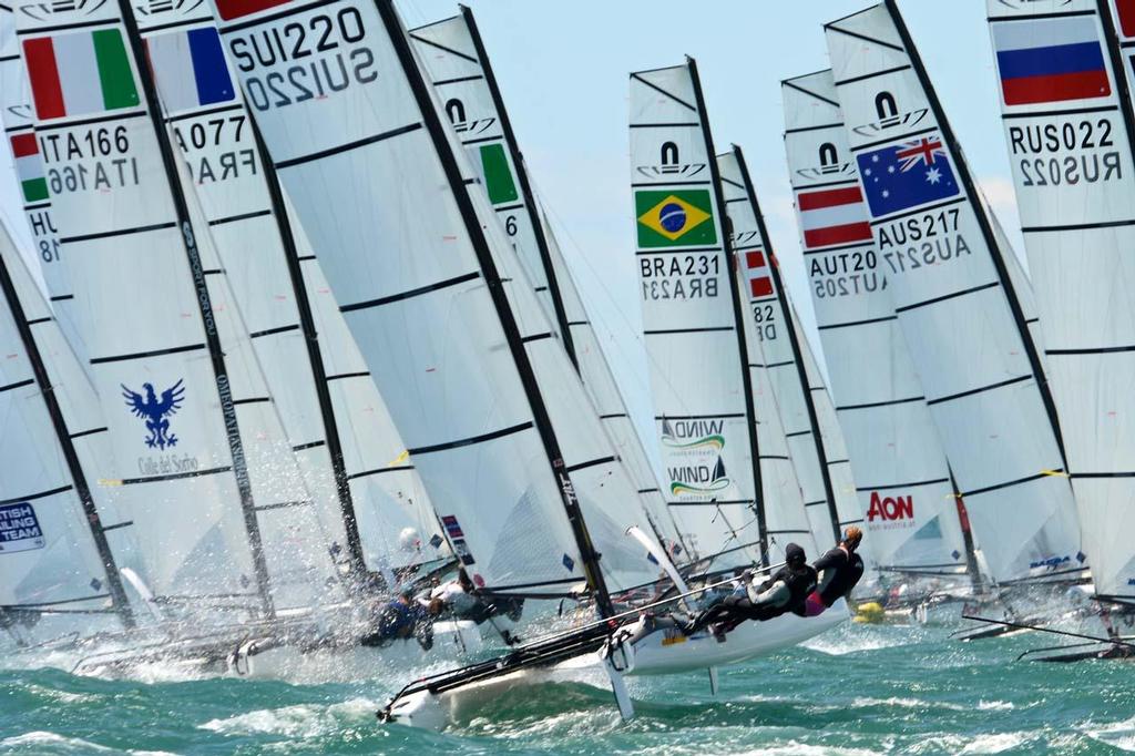 2014 Nacra 17 European Championship © Antoine Beysens