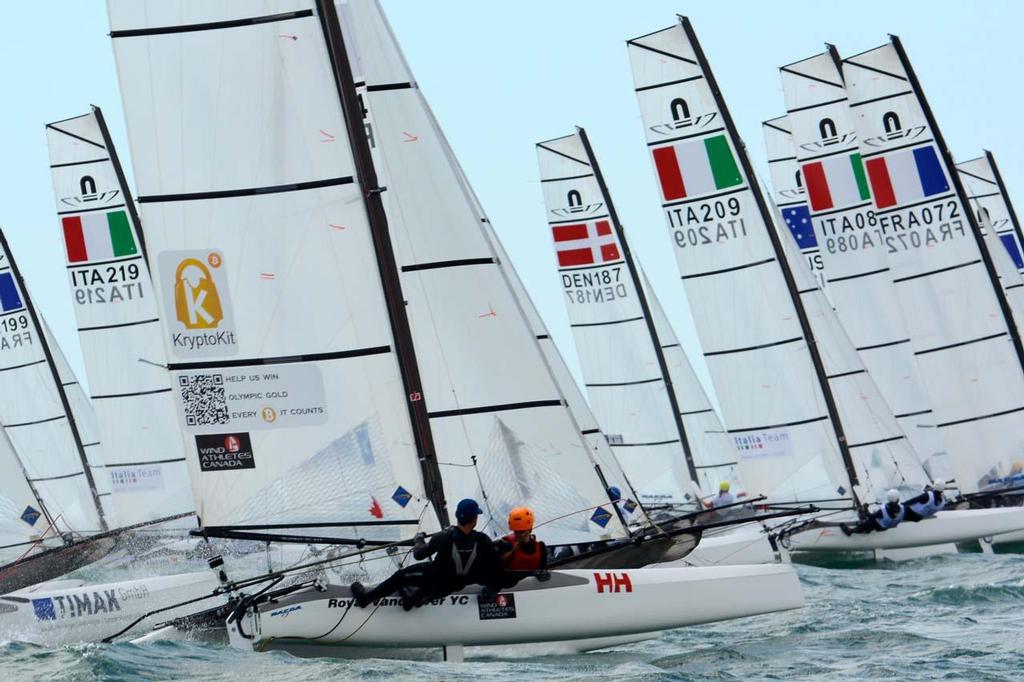 2014 Nacra 17 European Championship © Antoine Beysens