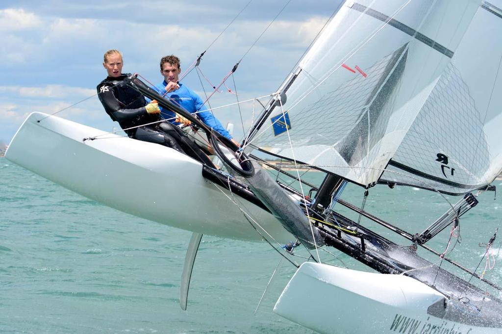 2014 Nacra 17 European Championship © Antoine Beysens