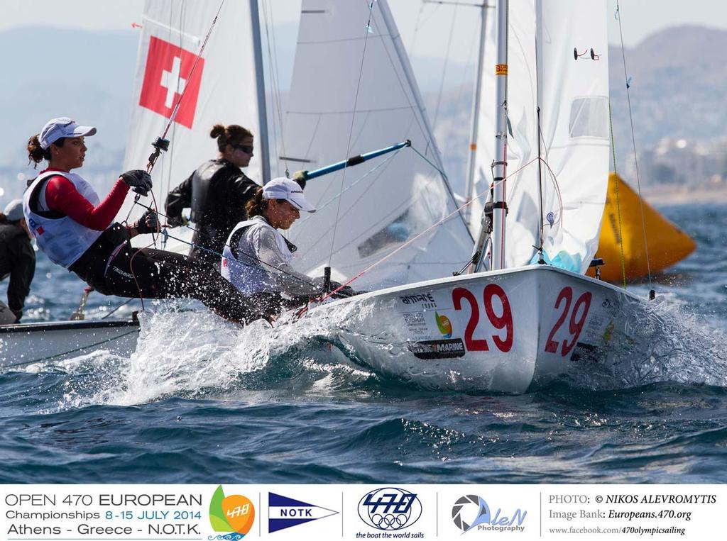 Elena Berta and Giulia Paolillo (ITA-6) - 2014 470 European Championship photo copyright Nikos Alevromytis / Alen Photography http://www.alen.gr taken at  and featuring the  class
