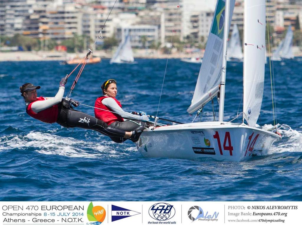 Fernanda Oliveira and Ana Barbachan (BRA-177) - 2014 470 European Championship photo copyright Nikos Alevromytis / Alen Photography http://www.alen.gr taken at  and featuring the  class