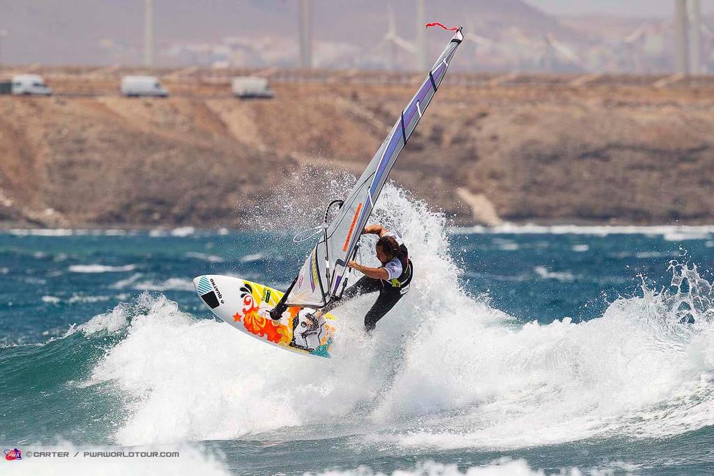 Graham Ezzy slash - 2014 PWA Pozo World Cup / Gran Canaria Wind and Waves Festival, Day 2 photo copyright  Carter/pwaworldtour.com http://www.pwaworldtour.com/ taken at  and featuring the  class