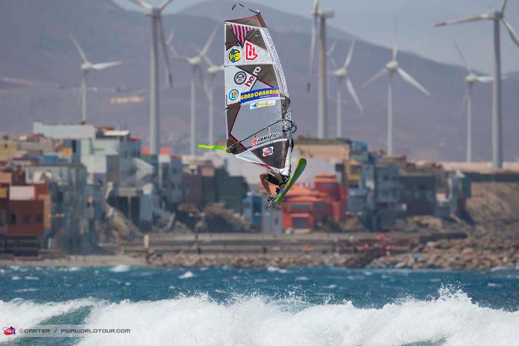 Junior competition - 2014 PWA Pozo World Cup / Gran Canaria Wind and Waves Festival, Day 1 photo copyright  Carter/pwaworldtour.com http://www.pwaworldtour.com/ taken at  and featuring the  class
