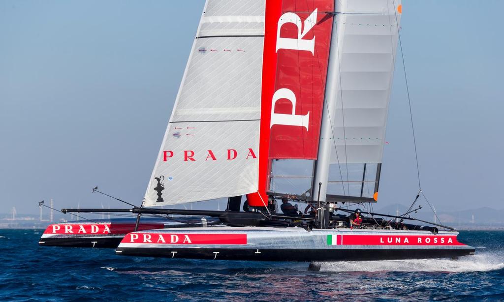 Team Luna Rossa AC45 training in Cagliari, Italy photo copyright Carlo Borlenghi/Luna Rossa http://www.lunarossachallenge.com taken at  and featuring the  class