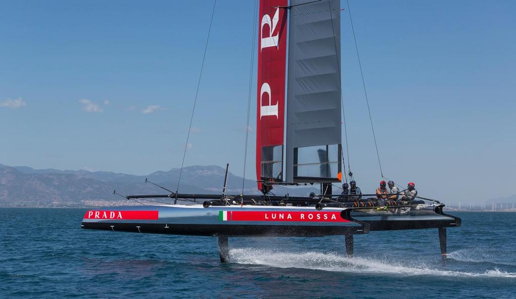 Team Luna Rossa AC45 training in Cagliari, Italy photo copyright Carlo Borlenghi/Luna Rossa http://www.lunarossachallenge.com taken at  and featuring the  class