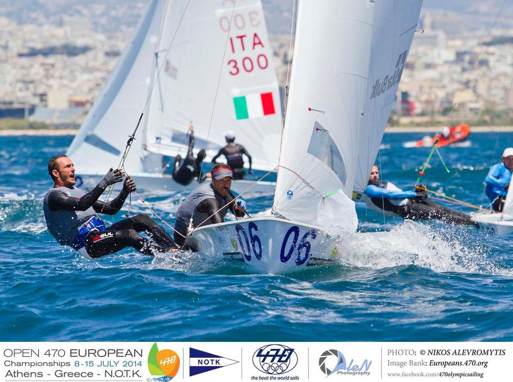Panagiotis Mantis and Pavlos Kagialis (GRE-1) - 2014 470 European Championship photo copyright Nikos Alevromytis / Alen Photography http://www.alen.gr taken at  and featuring the  class