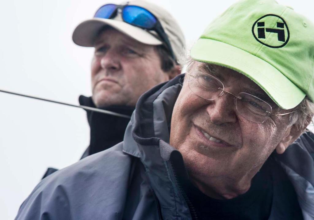 (From Left) Brad Read joins HOOLIGAN owner/driver Gunther Buerman in the after guard for Part II of NYYC Race Week. photo copyright  Rolex/Daniel Forster http://www.regattanews.com taken at  and featuring the  class