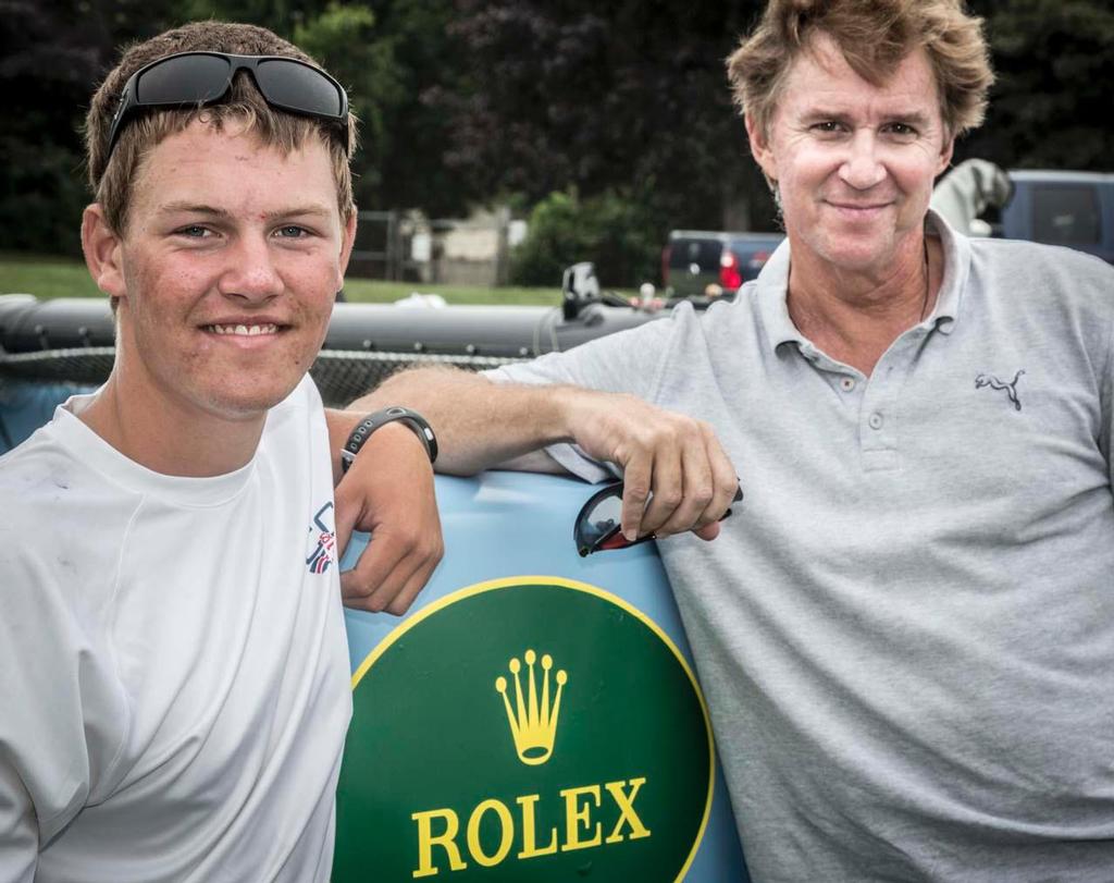 Ken Read and nephew Brendan Read preparing their Marstrom 32 POW! for Part II of NYYC Race Week. ©  Rolex/Daniel Forster http://www.regattanews.com