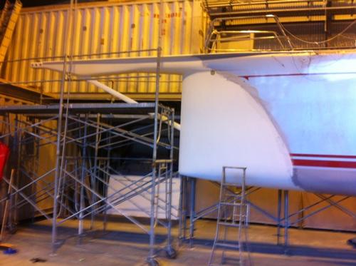 The new bow section designed for Wild Oats XI © SW