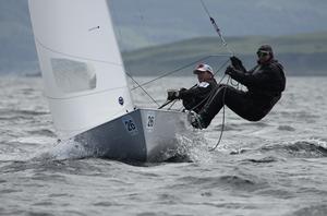 Overall leaders Majthenyi & Domokos, HUN - Flying Dutchman Worlds at Largs, Scotland, Day 2 photo copyright Alan Henderson taken at  and featuring the  class